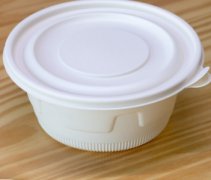 可降解一次性圓碗帶蓋 玉米淀粉外賣打包加厚餐盒