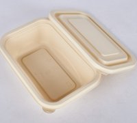 食品級可降解餐盒圓碗多格外賣打包盒一次性淀粉餐盒飯盒快餐盒